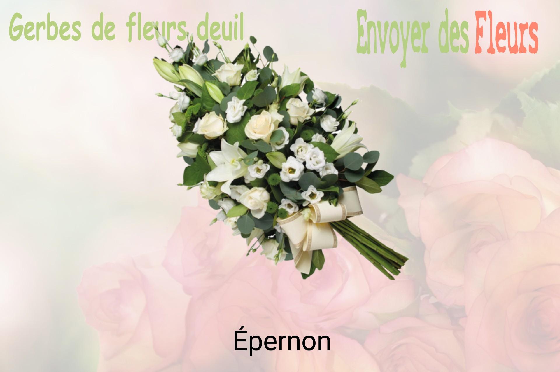 Gerbe de fleurs de deuil livrée à Épernon